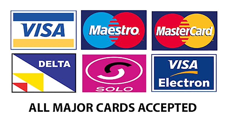 All Major Cards Accepted